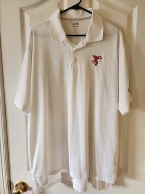 Adidas ClimaCool Fireball Cinnamon Whisky Golf Polo White Mens XL X17988